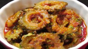 How To Make South Indian Style Spicy Bitter Gourd