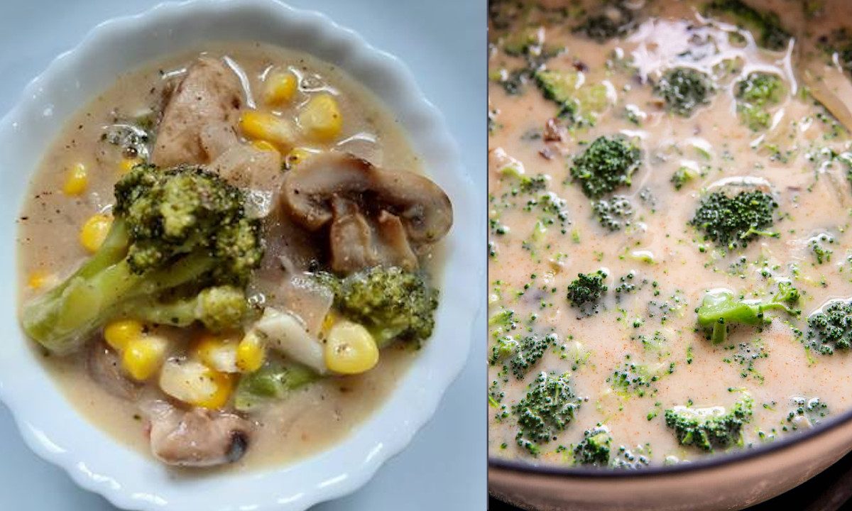 mushroom broccoli soup recipe